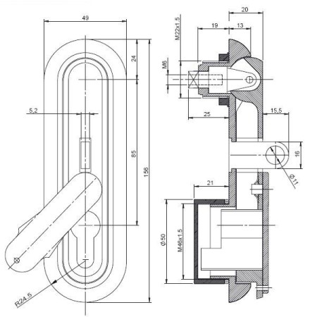 Zamek HS 02